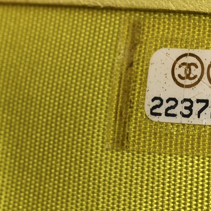 Chanel Patent Quilted Compact Boy Wallet Yellow 8 of 12