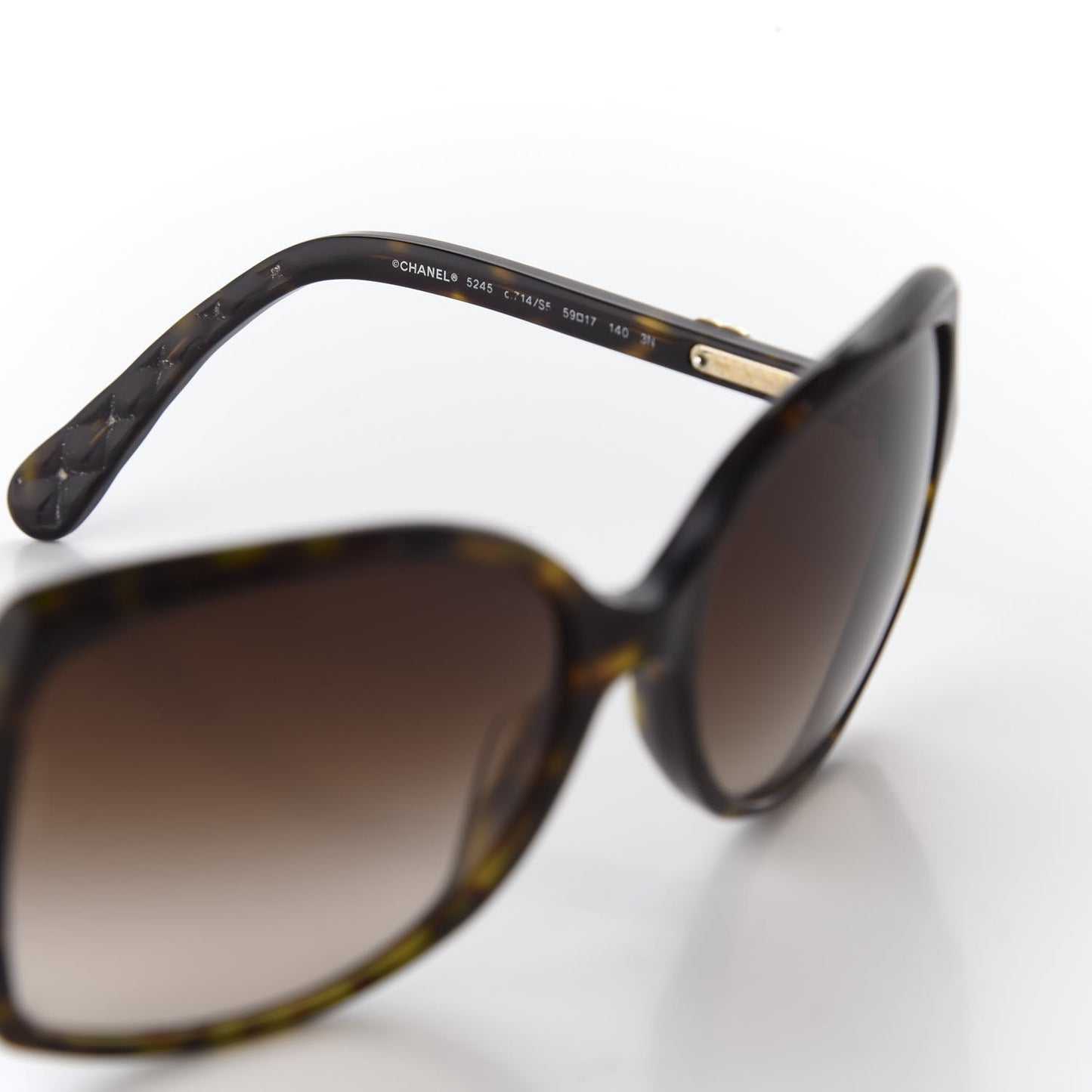 Square CC Logo Sunglasses 5245 Tortoise