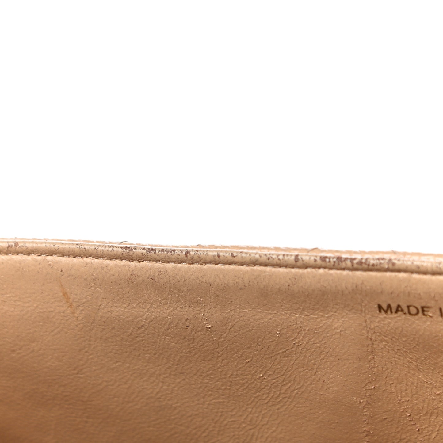Caviar Quilted Jumbo Single Flap Beige