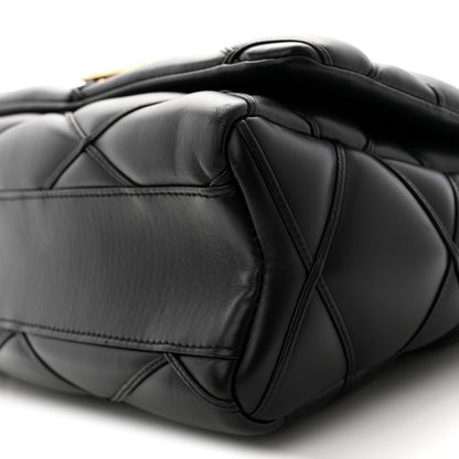Louis Vuitton Lambskin Malletage Top Handle GO-14 GM Black 10 of 10