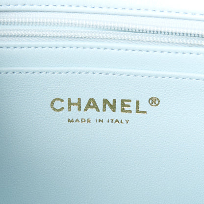 Chanel Lambskin Quilted Mini Rectangular Flap Light Blue 6 of 12