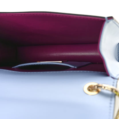 Bulgari Calfskin Embellished Serpenti Forever Crossbody Light Blue 6 of 9