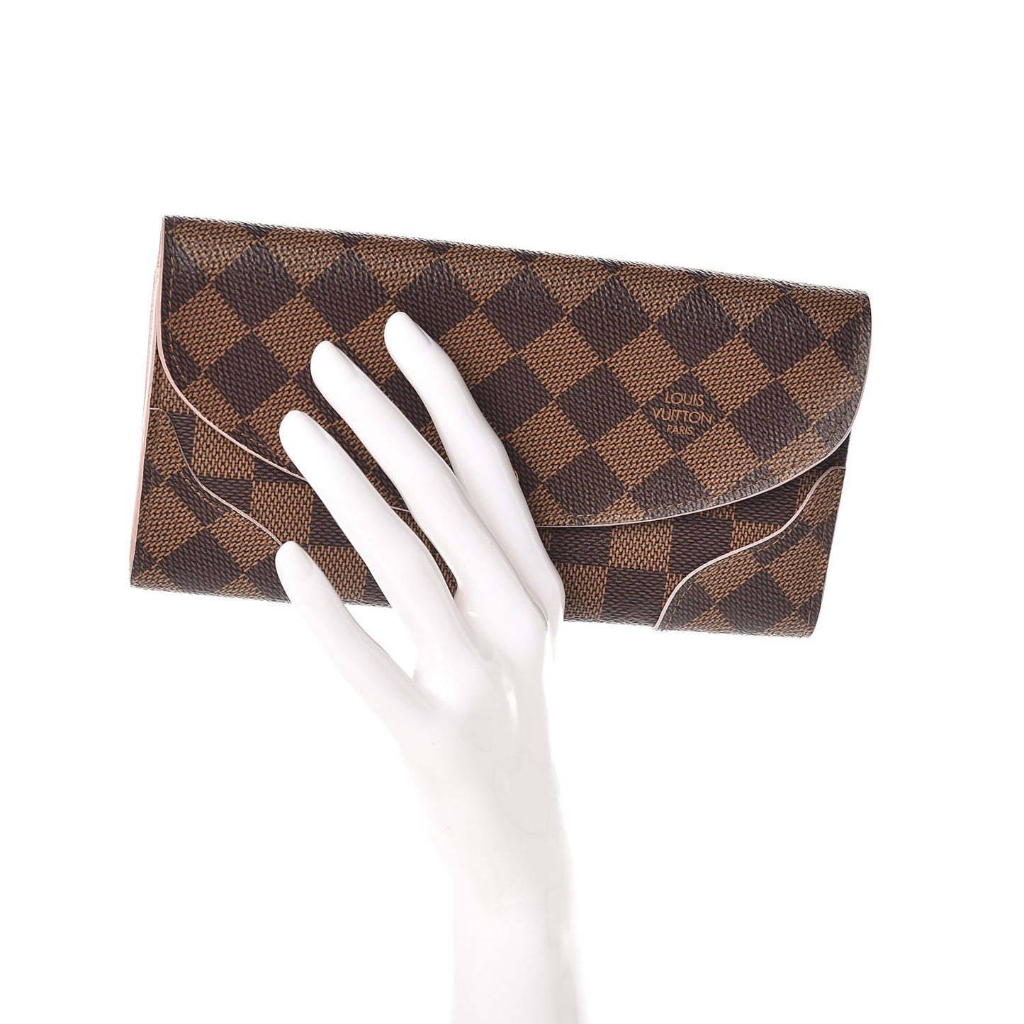 Damier Ebene Caissa Wallet Rose Ballerine