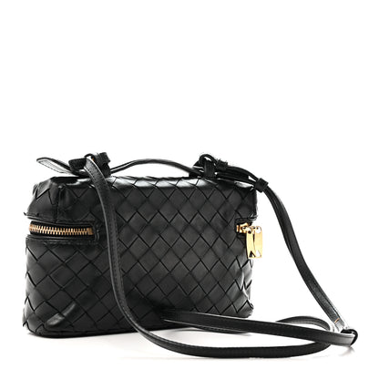 Bottega Veneta Calfskin Intrecciato Bang Bang Vanity Case Black 3 of 9