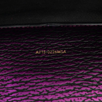 3.1 Phillip Lim Metallic Textured Calfskin Mini Pashli Satchel Purple 7 of 12