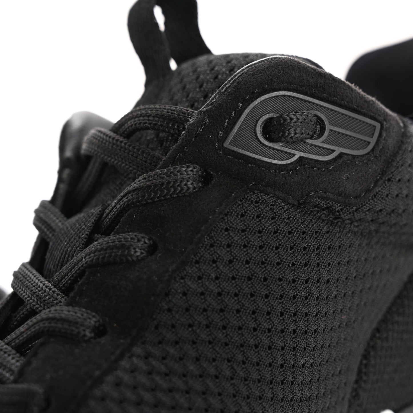 Technical Knit Suede Heros Sneakers 39 Black