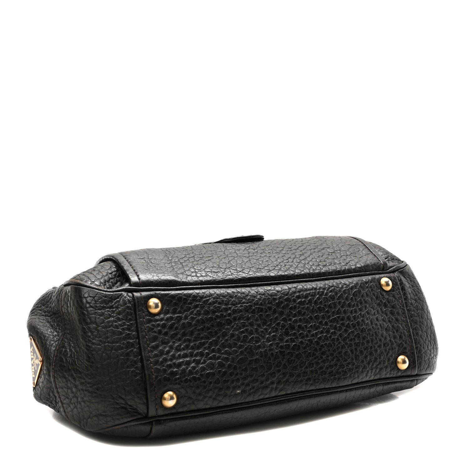 Prada Cervo Berlino Satchel Brown 4 of 9