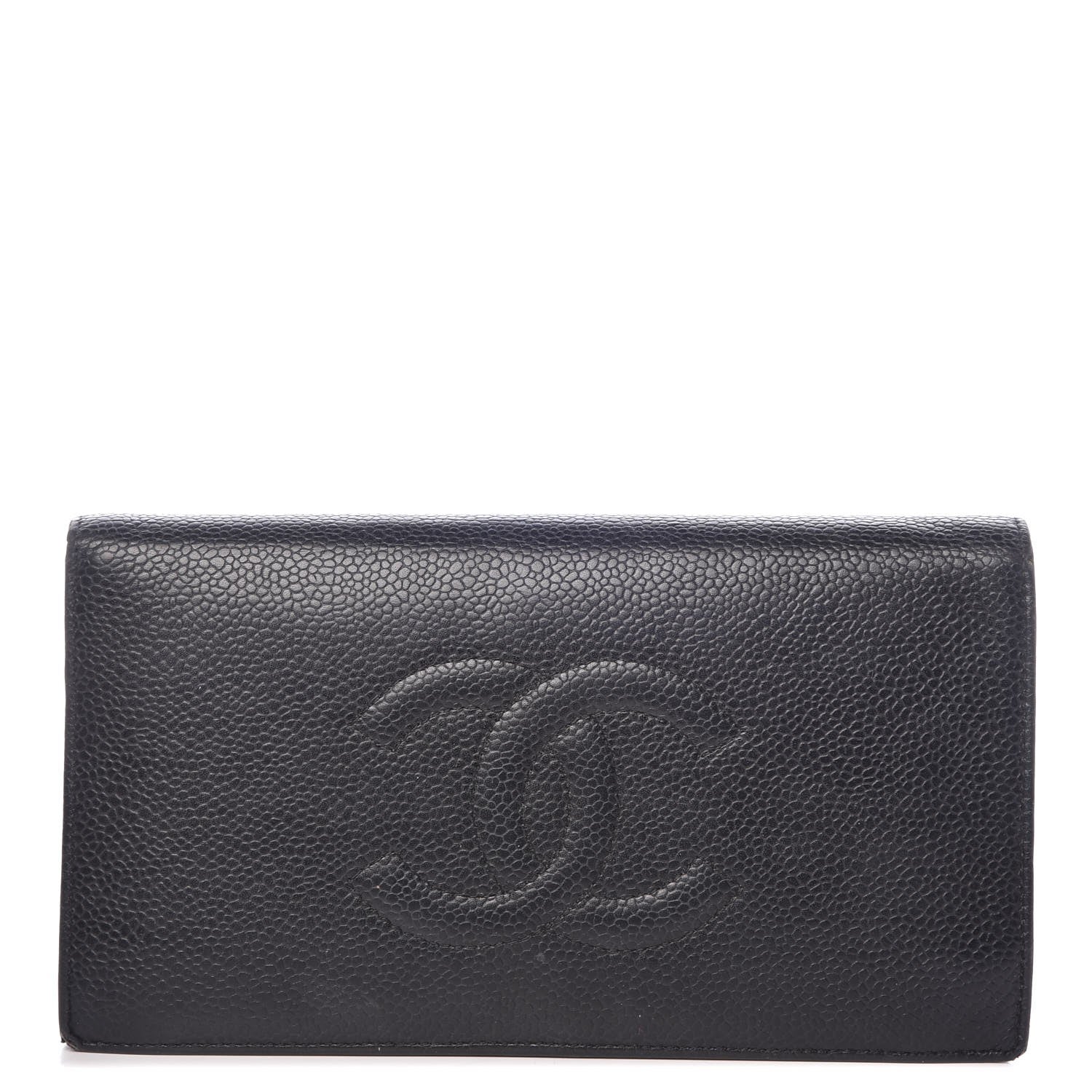 Chanel Caviar Timeless CC Yen Wallet Black 1 of 14