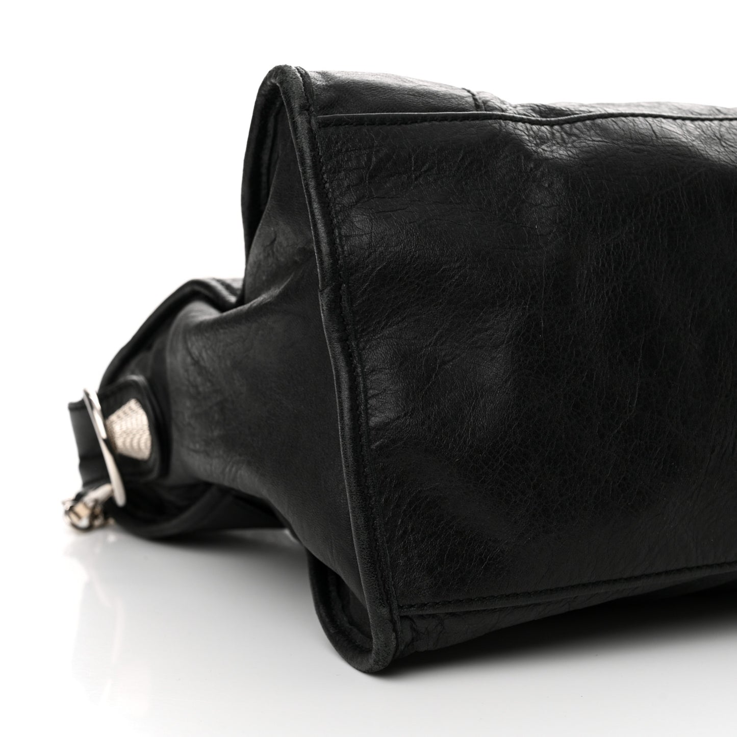 Agneau Giant 21 Silver Hardware Part Time Black