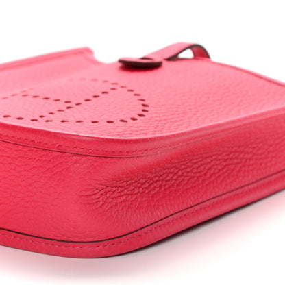 Hermes Taurillon Clemence Evelyne TPM Rose Extreme 8 of 12