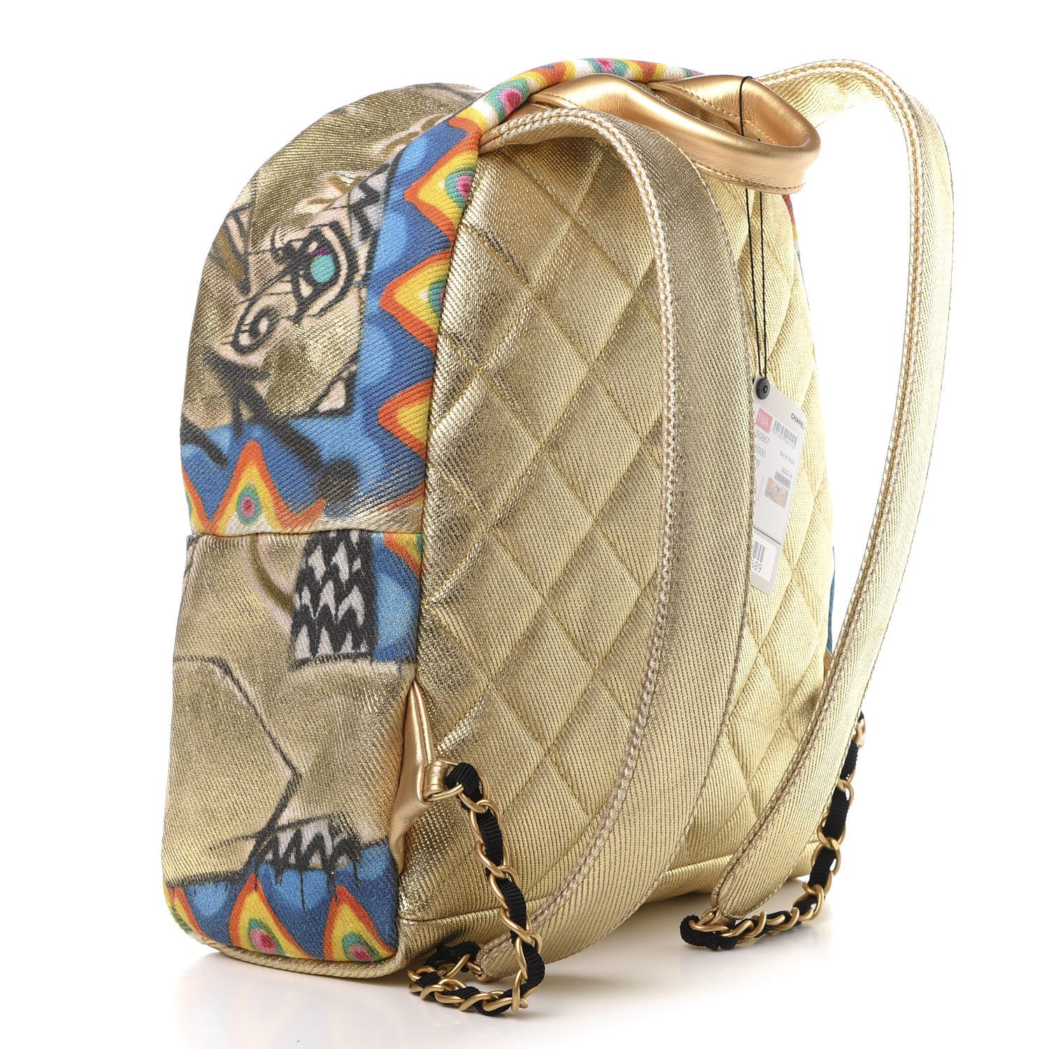 Chanel Graffiti Printed Canvas Street Spirit Backpack Multicolor 2 of 10