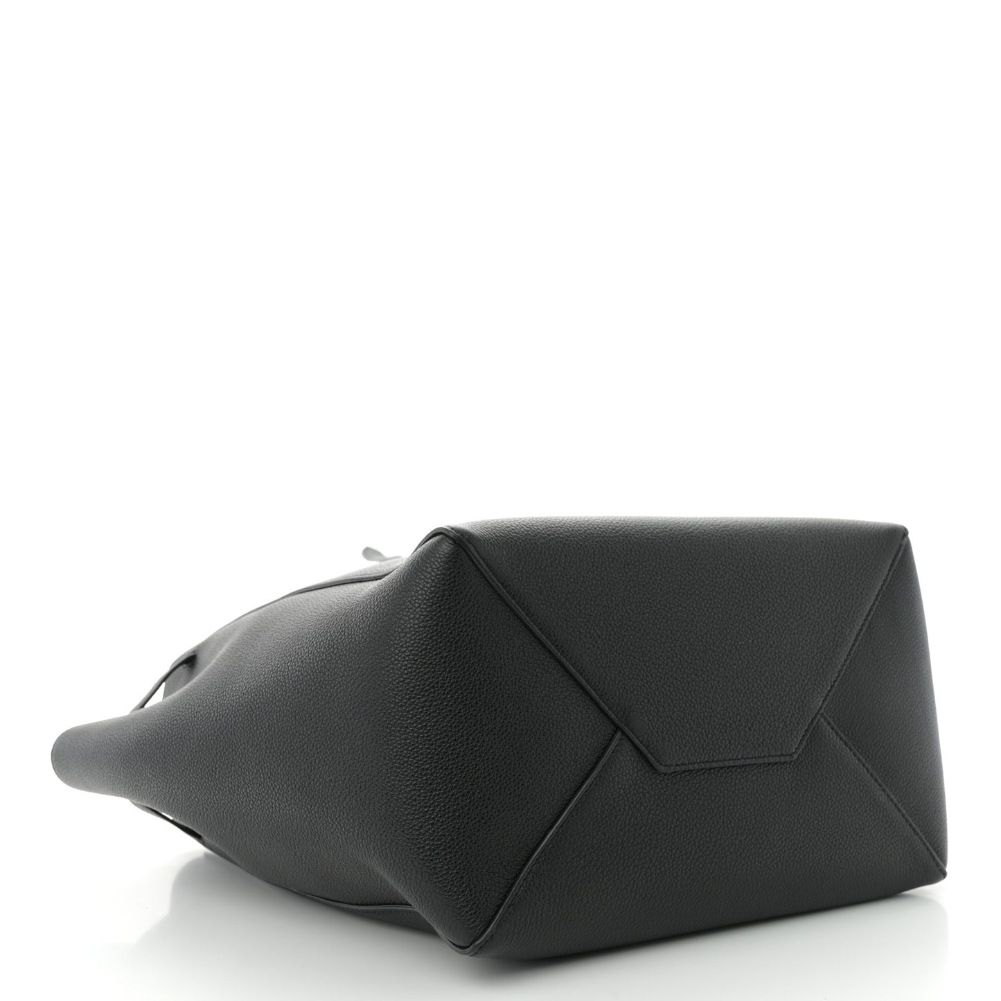 Soft Grained Calfskin Small Belt Cabas Phantom Black