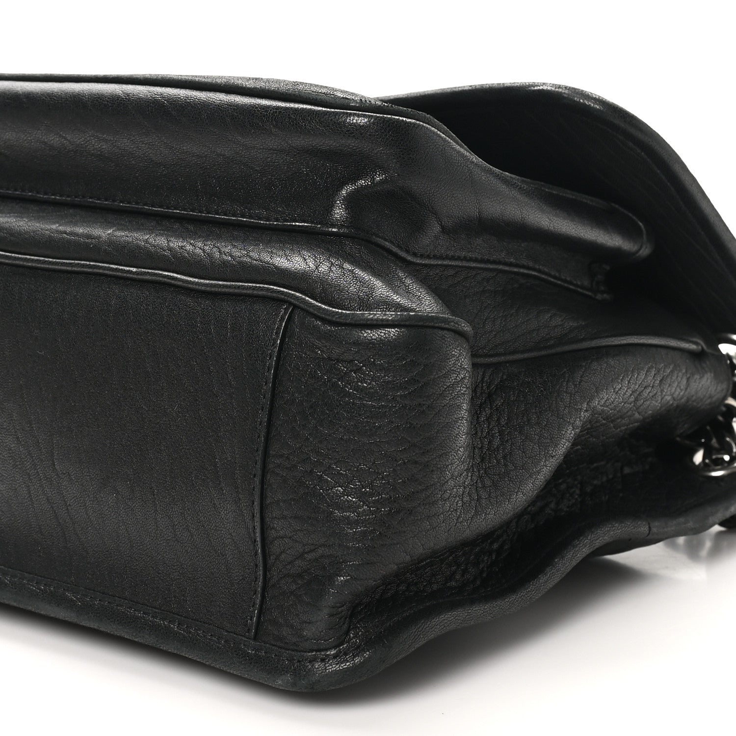 Saint Laurent Grained Lambskin Monogram Medium Niki Chain Satchel Black 10 of 10