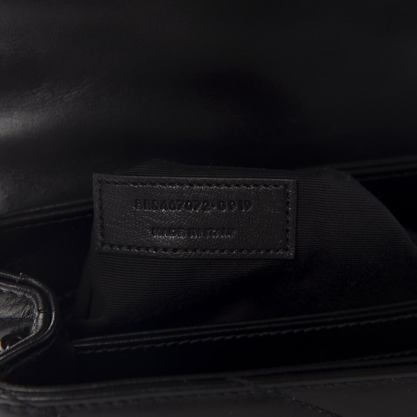 Calfskin Y Quilted Monogram Toy Loulou Crossbody Bag Black
