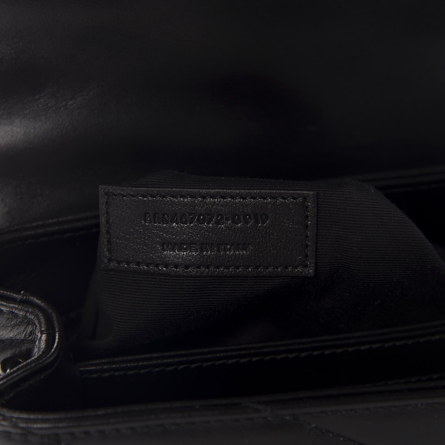 Saint Laurent Calfskin Y Quilted Monogram Toy Loulou Crossbody Bag Black 9 of 12