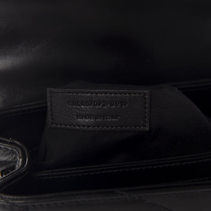 Saint Laurent Calfskin Y Quilted Monogram Toy Loulou Crossbody Bag Black 9 of 12