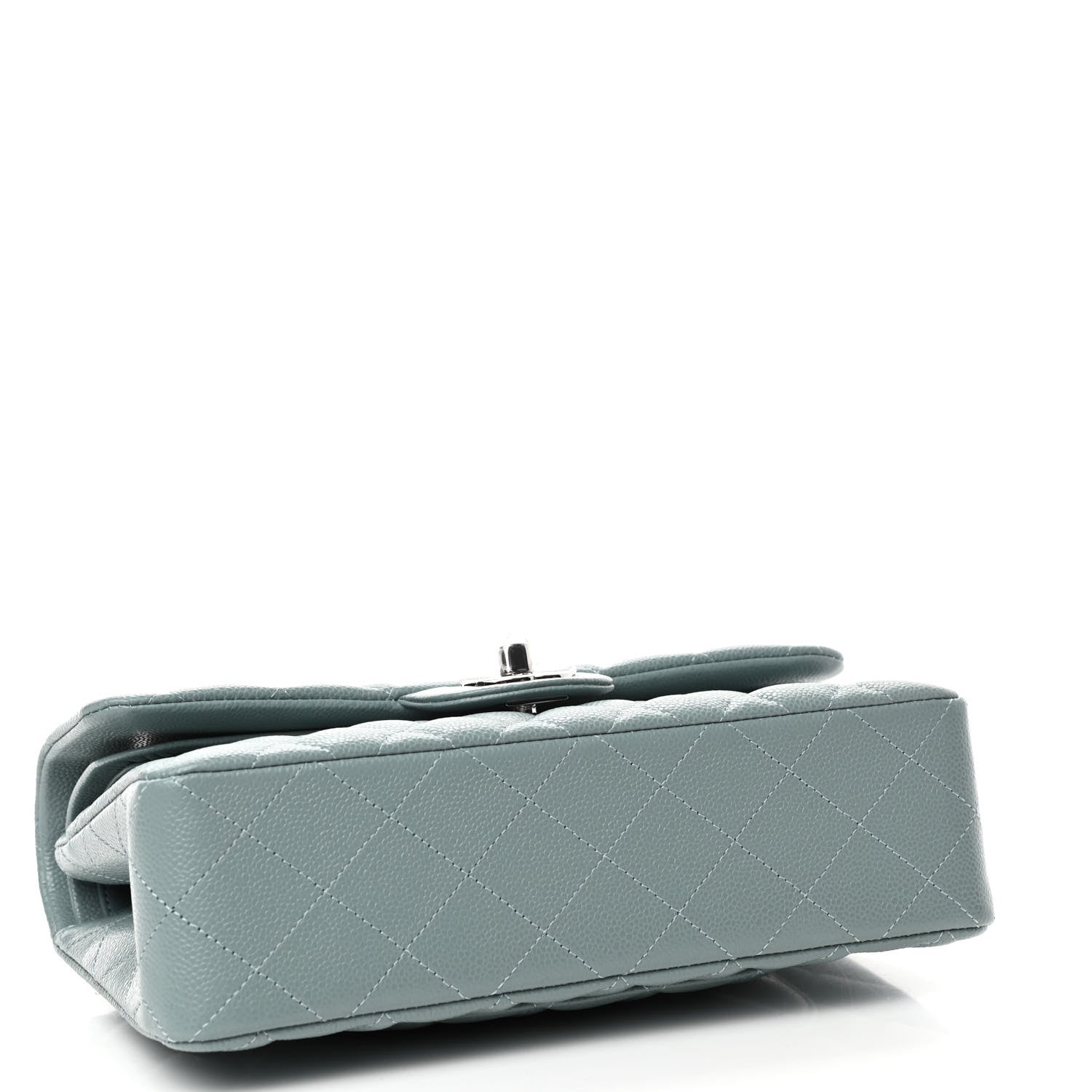 Chanel Caviar Quilted Small Double Flap Light Blue 3 of 4