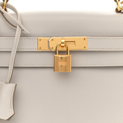 Hermes Evercolor Kelly Retourne 28 Gris Perle 7 of 9