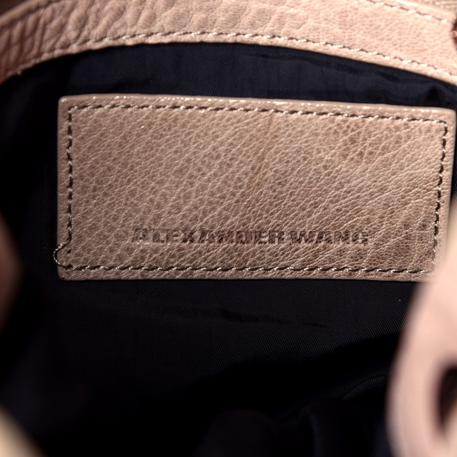 Alexander Wang Pebbled Lambskin Diego Bucket Bag Latte Rose Gold Hardware 6 of 8