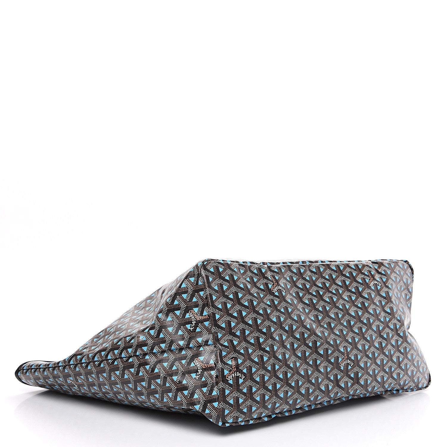 Goyard Goyardine Saint Louis Claire Voie GM Black Blue 3 of 8