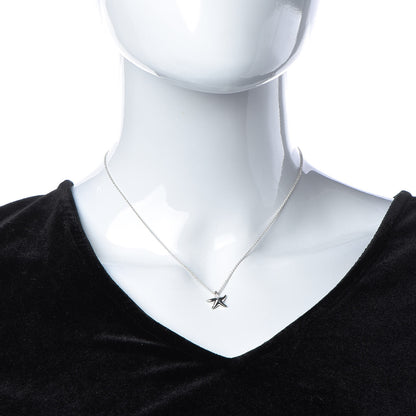 Tiffany Sterling Silver 12mm Elsa Peretti Starfish Pendant Necklace 2 of 8
