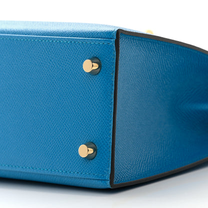 Hermes Epsom Kelly Sellier 25 Bleu Zanzibar 10 of 18