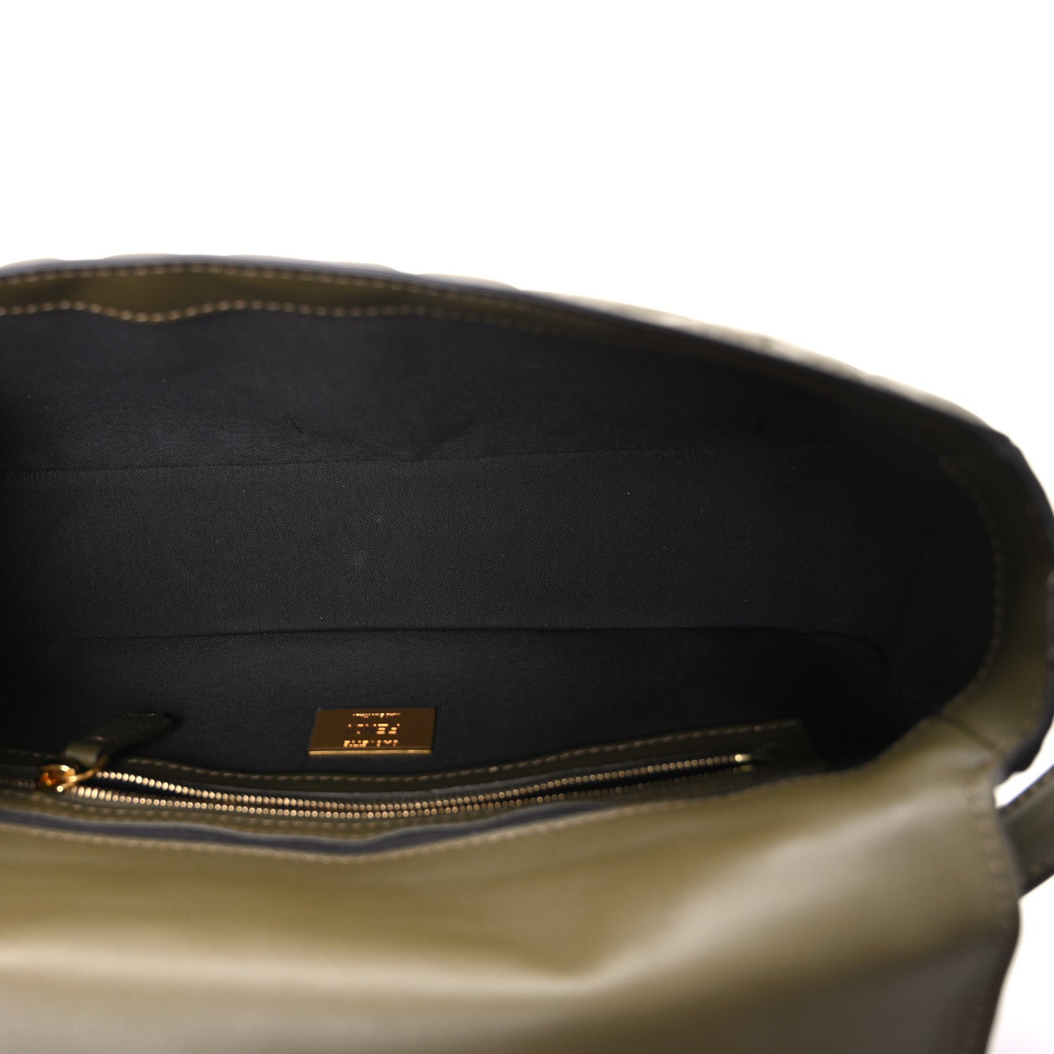 Fendi Nappa FF 1974 Embossed Baguette Avocado 5 of 10