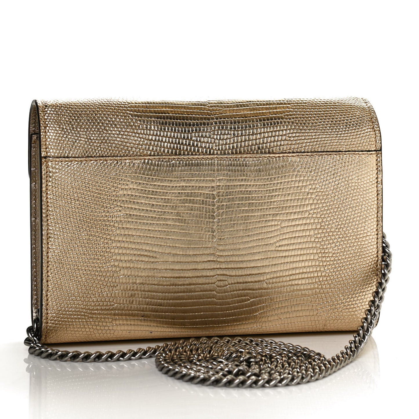 Lizard Mini Dionysus Chain Wallet Gold