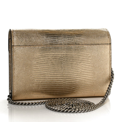 Gucci Lizard Mini Dionysus Chain Wallet Gold 2 of 10