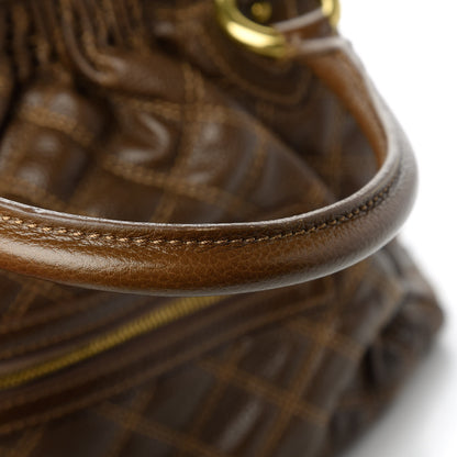 Marc Jacobs Calfskin Quilted Stam Brown 11 of 11