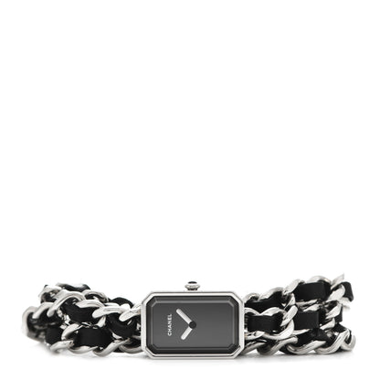 Chanel Stainless Steel Lambskin 16mm Premiere Rock Triple Row Quartz Watch Black 2 of 5