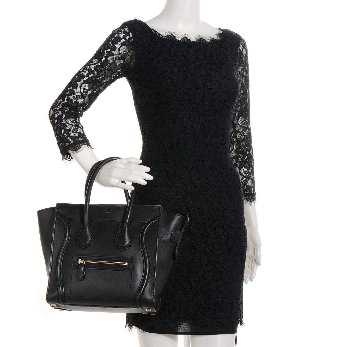 Smooth Calfskin Micro Luggage Black