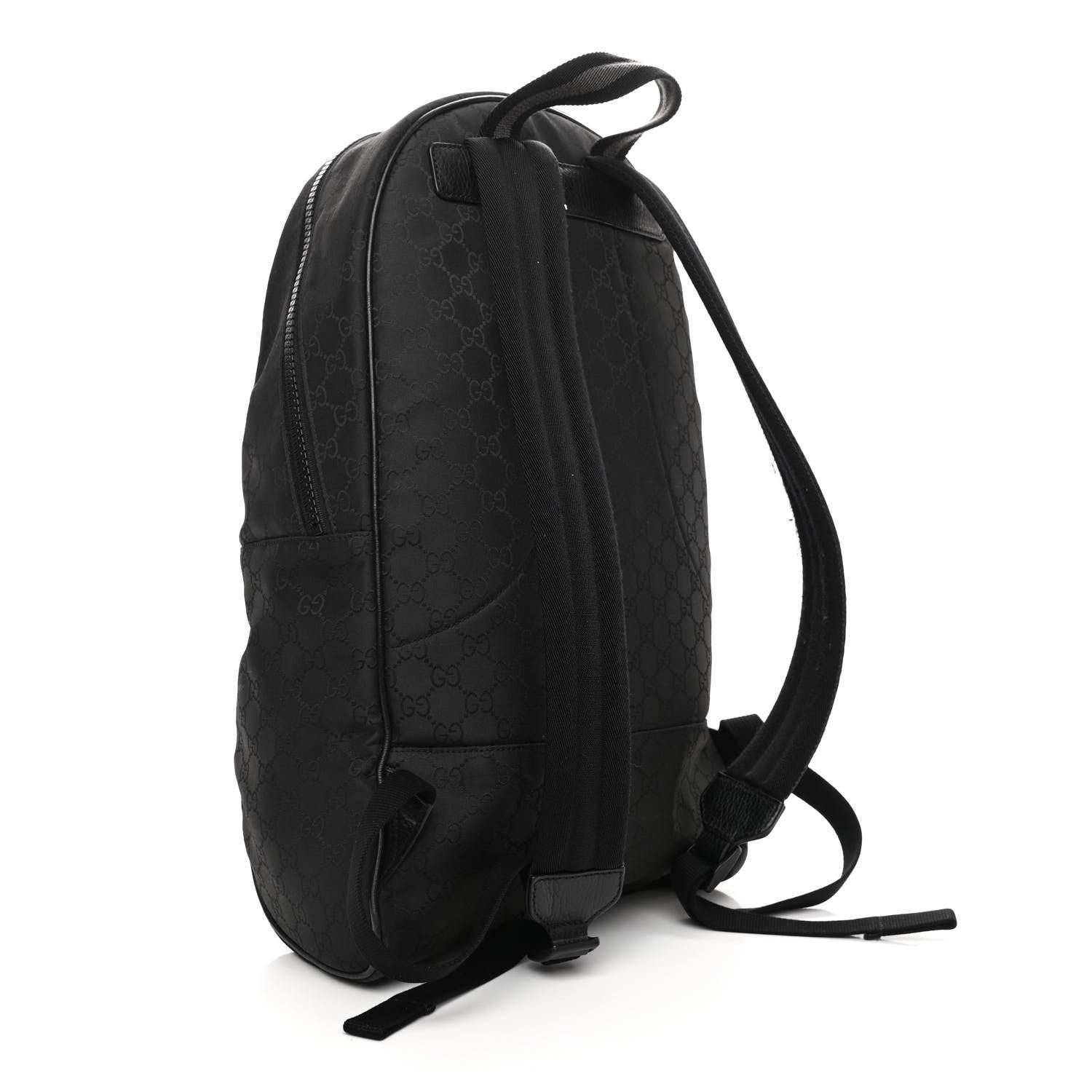 Gucci Nylon Monogram Slim Backpack Black 3 of 11
