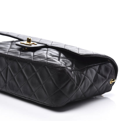Chanel Lambskin Quilted Medium Single Flap Black 8 of 10