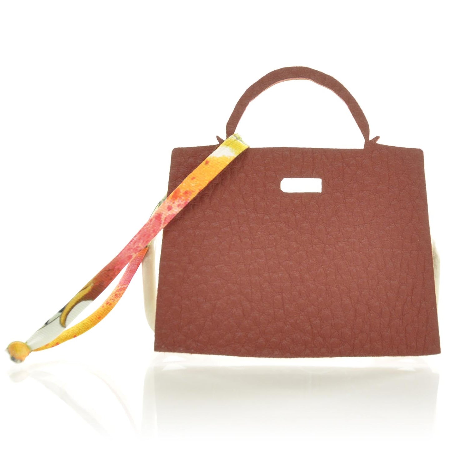 Leather Petit H Kelly Birkin Bag Charm Tree Ornament