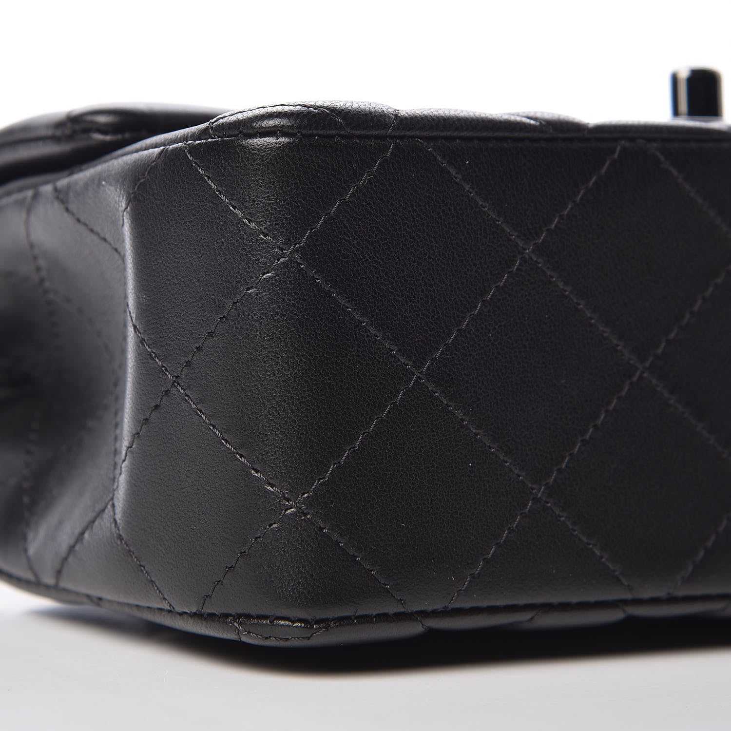 Chanel Lambskin Quilted Mini Rectangular Flap Black 5 of 10