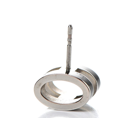 Hermes Palladium Lacquered Pop H Earrings Black 5 of 6