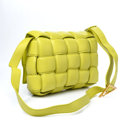Bottega Veneta Nappa Maxi Intreccio Padded Cassette Crossbody Bag Kiwi 3 of 10