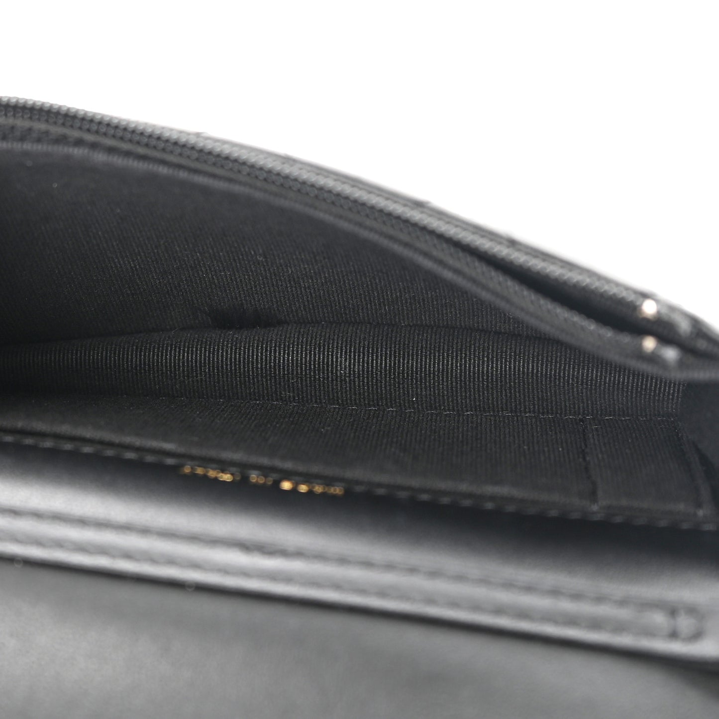 Calfskin Quilted Maxi Pearls Clutch With Chain Black