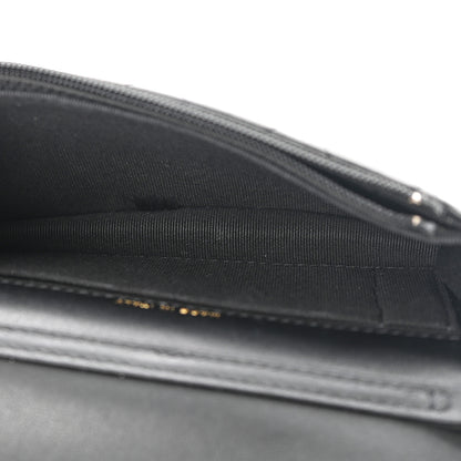 Chanel Calfskin Quilted Maxi Pearls Clutch With Chain Black 5 of 12