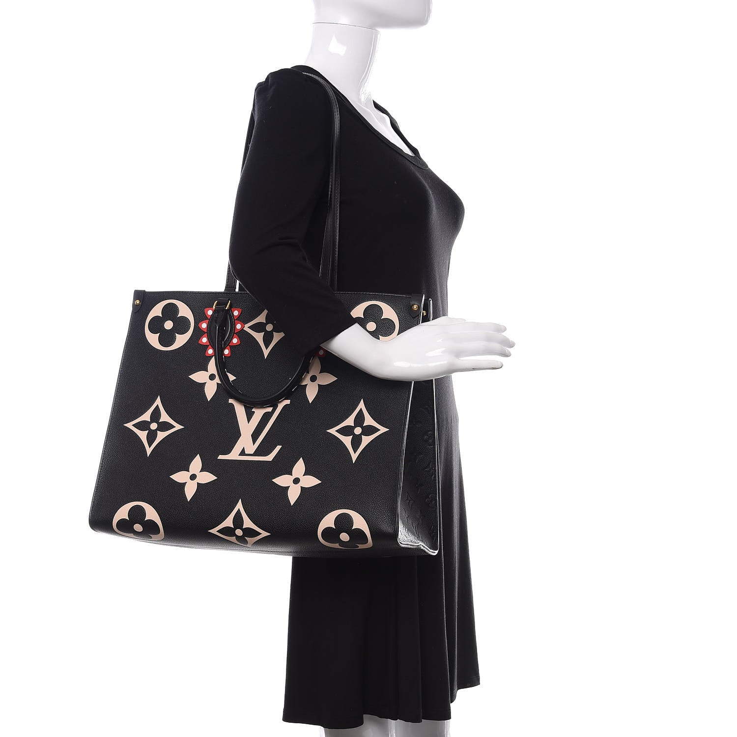 Louis Vuitton Empreinte Monogram Giant Crafty Onthego GM Black Creme 2 of 11