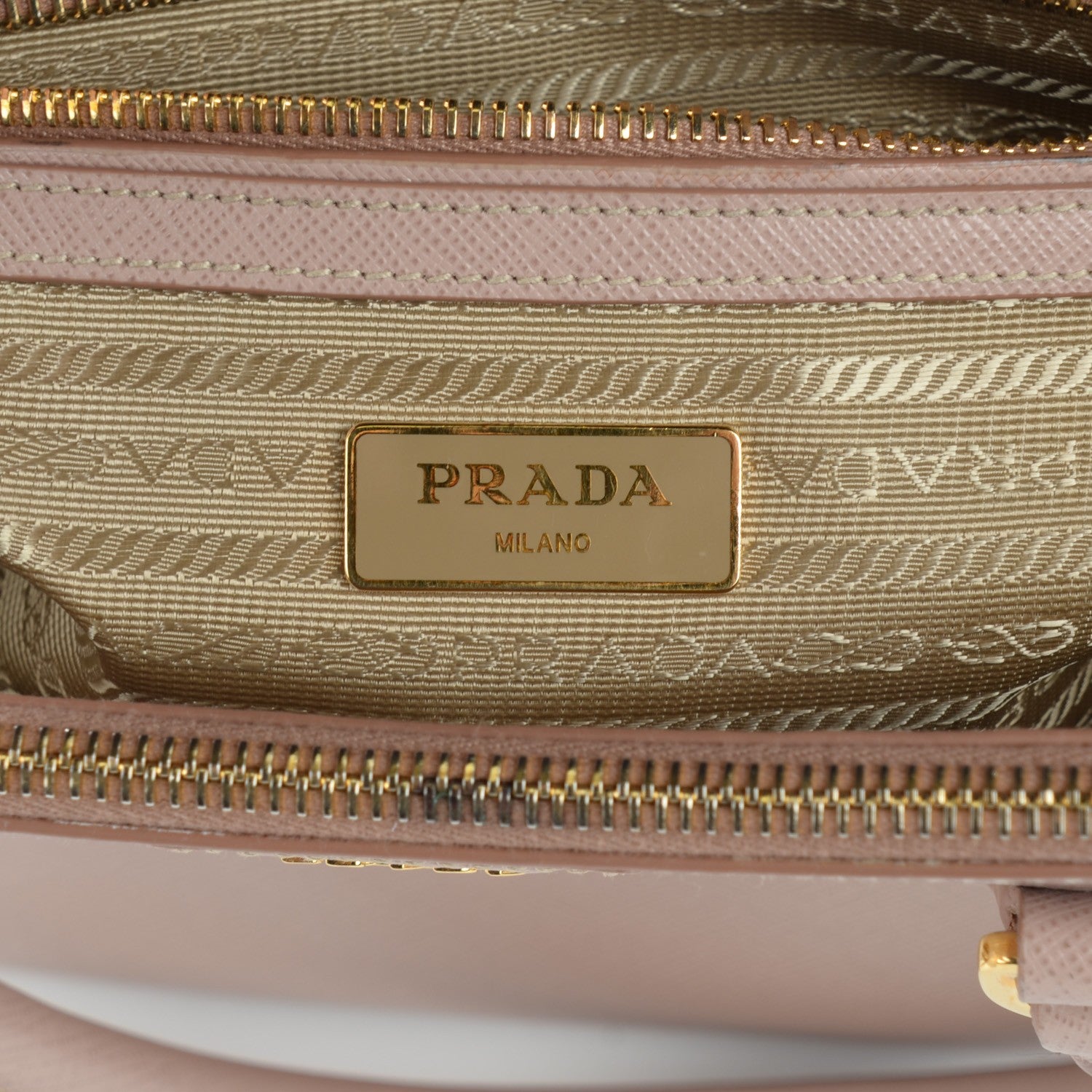 Prada Saffiano Small Galleria Double Zip Tote Cammeo 6 of 14