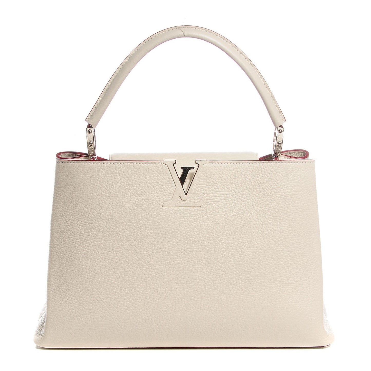 Taurillon Capucines MM Blanc Casse