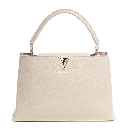 Louis Vuitton Taurillon Capucines MM Blanc Casse 1 of 7
