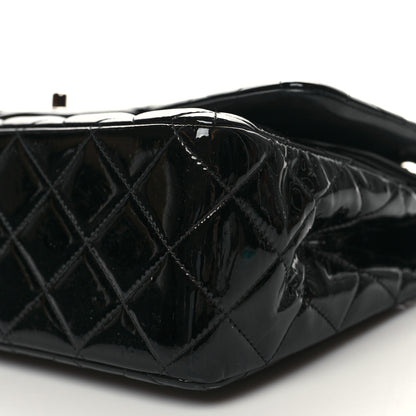 Chanel Patent Quilted Jumbo Double Flap Black 11 of 11