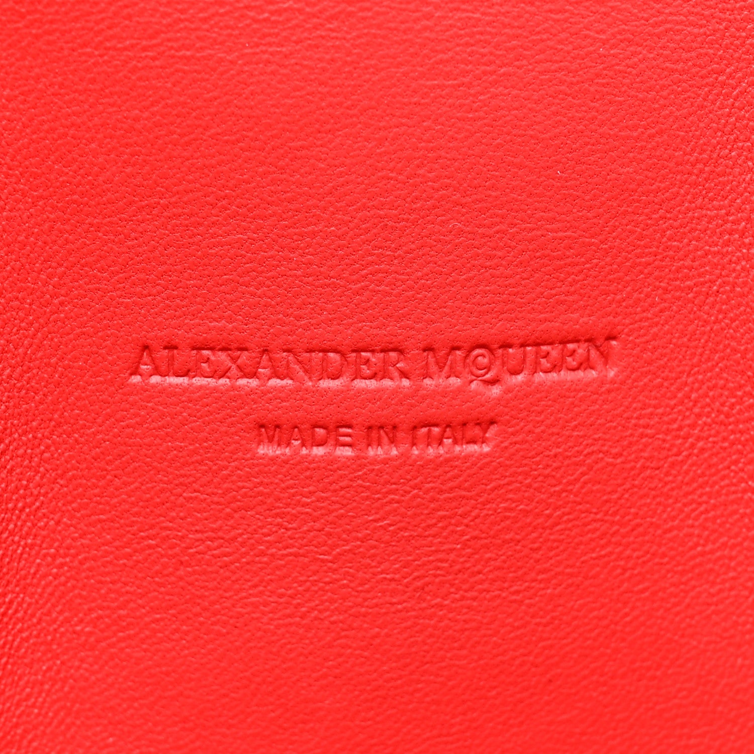 Alexander McQueen Patent Skull Lock Envelope Clutch Red 6 of 9