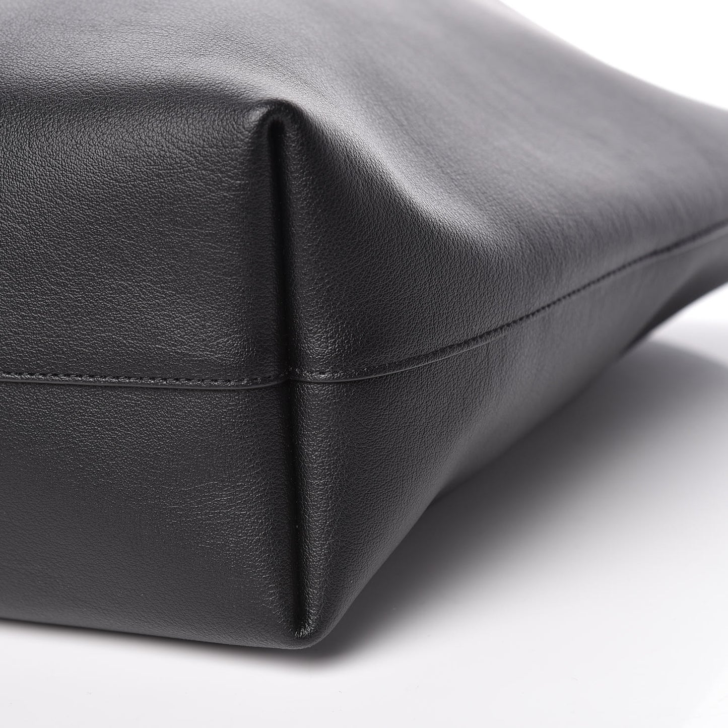 Calfskin Large Shopping Tote Black