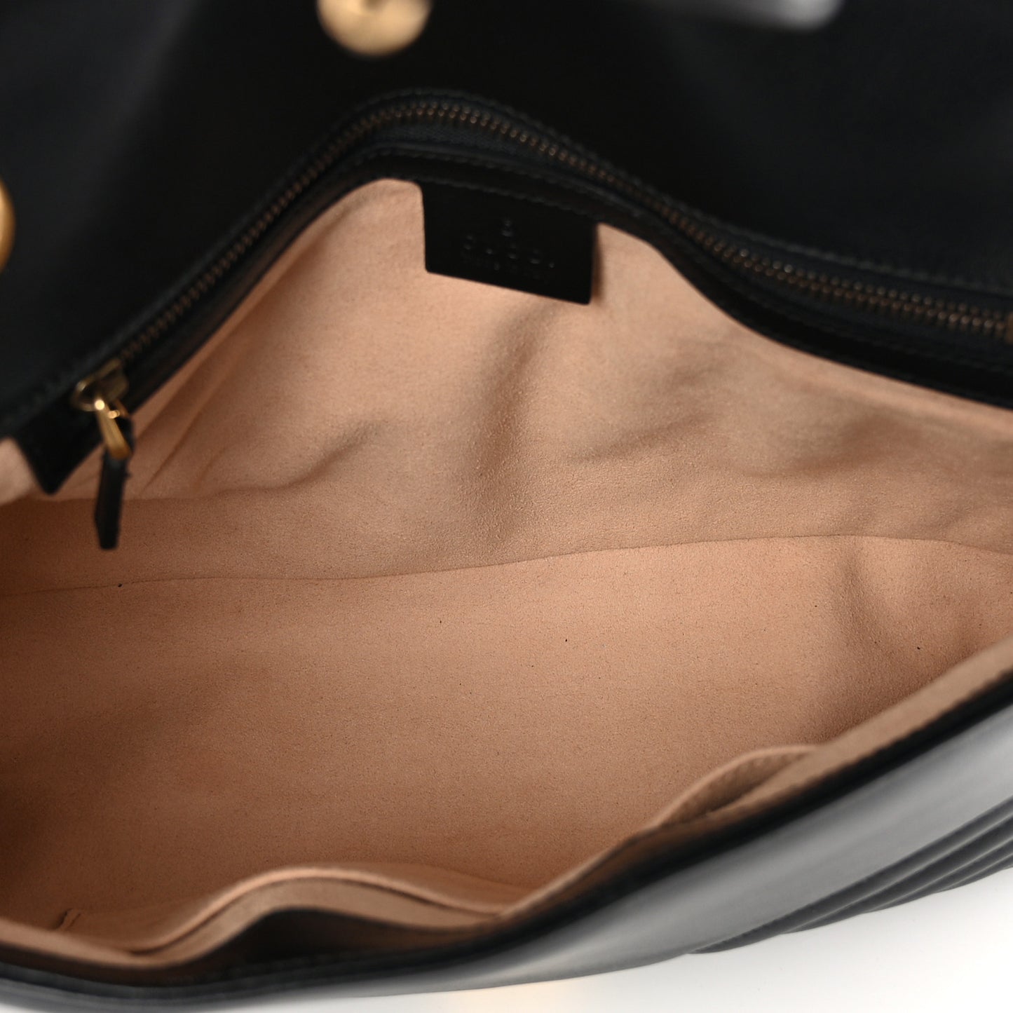 Calfskin Matelasse Medium GG Marmont Shoulder Bag Black