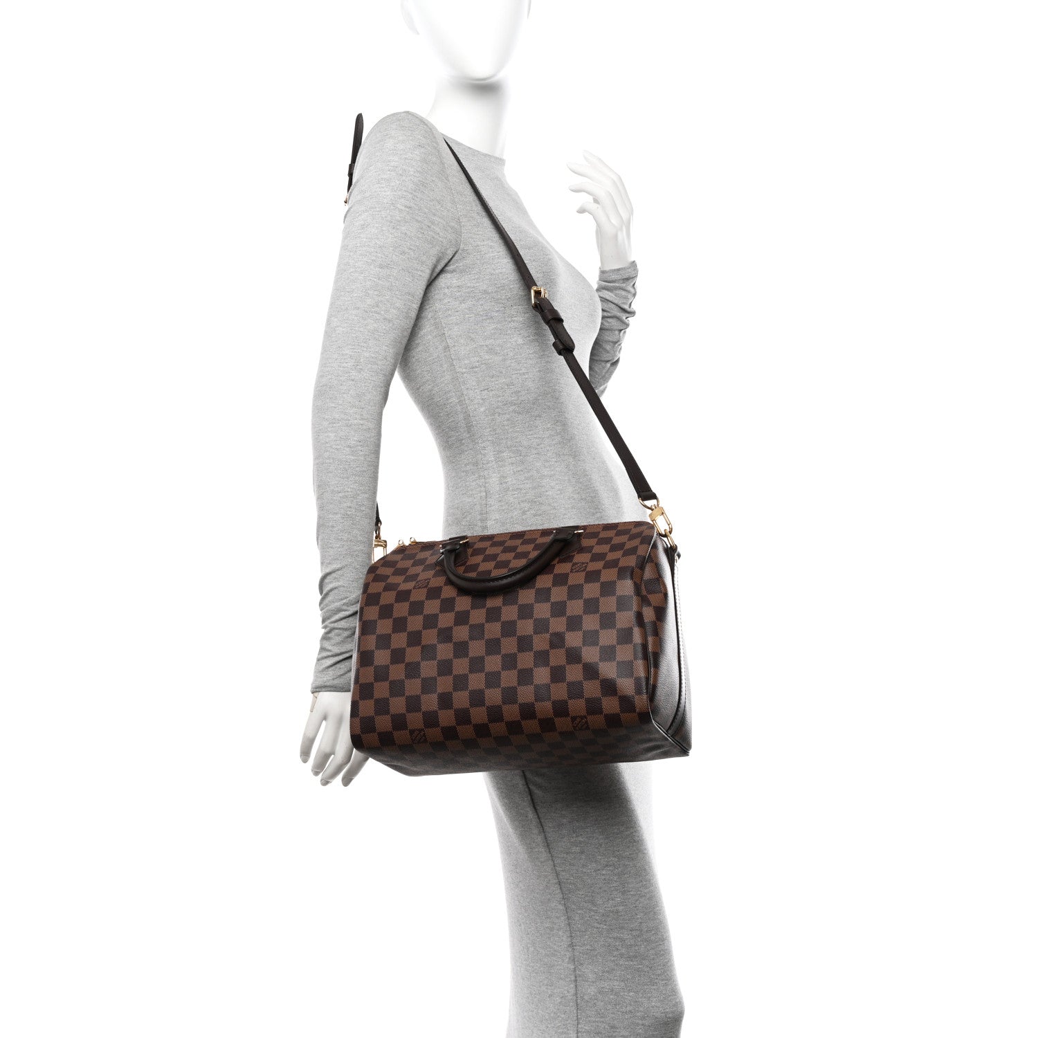 Louis Vuitton Damier Ebene Speedy Bandouliere 30 2 of 10