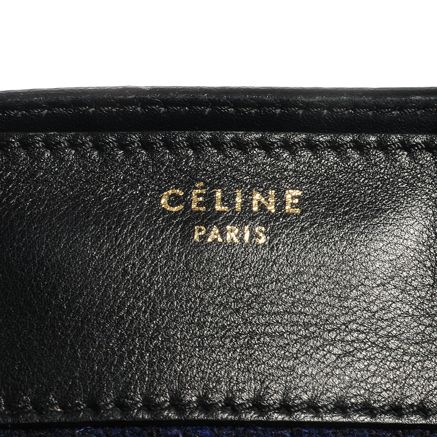 Smooth Calfskin Tweed Tartan Mini Luggage Midnight